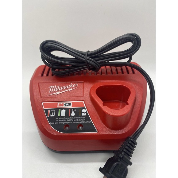 Milwaukee 48-59-2401 M12 12V 12 Volt Lithium Ion Battery Charger Genuine OEM - Picture 1 of 10